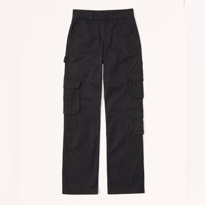 Abercrombie & Fitch Relaxed Cargo Pant- Black